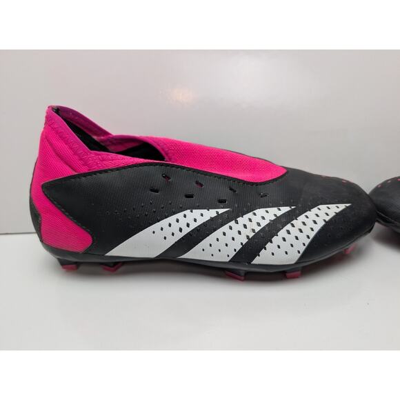 Adidas Predator Accuracy.3 FG J Soccer Black Pink GW4609 Girls Youth Size 4 - Picture 12 of 13